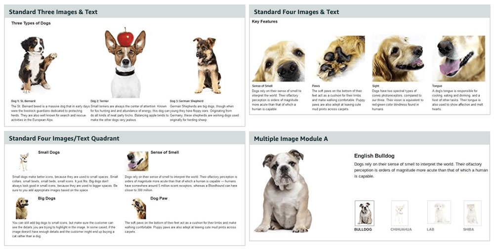 7. A+ module multiple smaller images